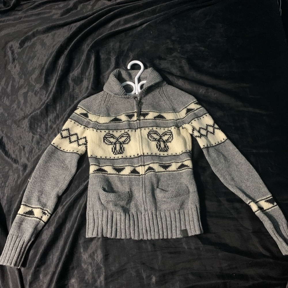 🛍️NWOT | TNA Aritzia “Sea to Sky” | 100% Lambswool Knit Zip-Up Sweater | Size S